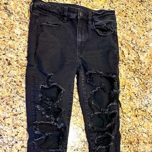 AMERICAN EAGLE Jeans, Size 6, Color Black